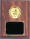 Gymnastic Plaque in Cherry Finish with Deluxe Engraving Plate