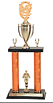 DPC Football Trophies with double post and cup