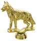 German Shepherd Dog Trophy Figure 6610