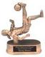 Girl's Soccer Resin Trophy Statue RF70