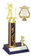 Round Column Single Post Band or Music Trophy with Trim