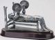 Bodybuilding and Weightlifting Bench Statue Trophy RX461SG