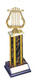 Band or Music Trophies with Square Column