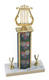 Music and Band Trophies with Square Column and 2 Trim Pieces