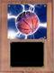 Image Basketball Plaque V series in solid walnut with deluxe engraving plate