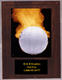 Solid Walnut Picture Volleyball Plaque N Style