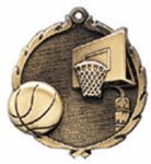 Wreath Basketball Medal