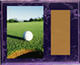 H Style Black Marble Finish Image Golf Plaque