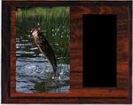 Cherry Finish Image Fishing Plaque