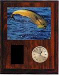 Cherry Finish Image Fishing Clock V Series