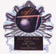 Acrylic Flame Ice Volleyball Trophies