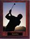 N Style Cherry Finish Image Golf Plaque