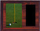 H Style Cherry Finish Image Golf Plaque