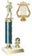 Round Single Post  Music and Band Trophy Award  R2R