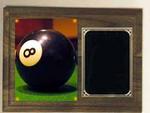 Deluxe Walnut Image Pool Plaque