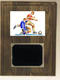 Solid Walnut Image Soccer Plaque V Style Deluxe