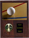 Solid Walnut Image Volleyball Clock Plaque V Style