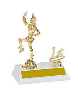 Majorette Trophy with Side Trim