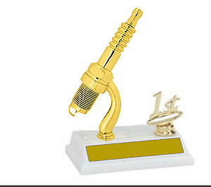 2BF Spark Plug Trophies, Choose from 3 Toppers