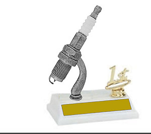 2BF Spark Plug Trophies, Choose from 3 Toppers