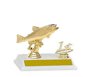 Trout Fishing Trophy with Trim