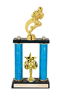2P Series Running Back Breaking Loose Football Trophies 18 to 26 inches