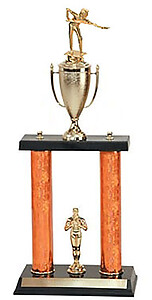Billiard Two Column Trophy, 2PC