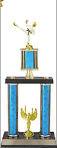 Full Color Martial Karate Trophies, 24 to 36 inches tall