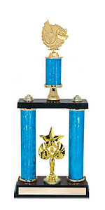 Two Post Racing Trophies, 5 Design Options and 5 Topper Options