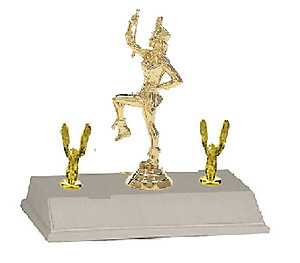 Majorette Trophy with Two Side Trims