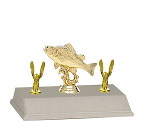 Crappie - Perch Fishing Trophy with Two Side Trim