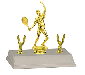 Tennis Trophies. with Seven Topper Options