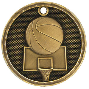 3D202 Basketball Medal with Six Pricing Options