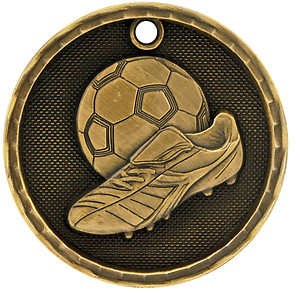 3D210SC Medal with your choice of neck ribbon colors.