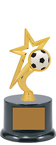 Gender Neutral Shooting Star Soccer Trophy, 
