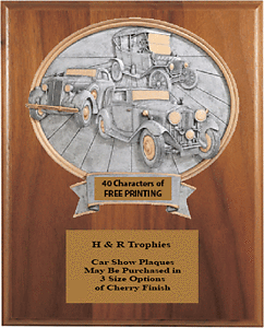 54111-GWV Antique Car Show Plaques, Choose 10 1/2