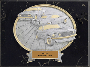 54112-BMH Muscle Car Plaque Three Size Options