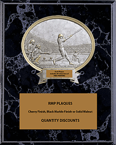 Check Out Our Volume Discounts on this Baseball Plaque