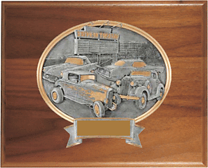 56-54656-GWH Genuine Walnut Drive-in Car Show Plaque