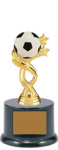 Gender Neutral Twist Soccer Trophies, 