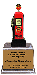 Route Sixty-Six Gas Pump Trophies in 5 Size Options