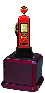 Route Sixty-Six Gas Pump Trophies in  4 Size Options