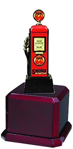 Route Sixty-Six Gas Pump Trophies in 4 Size Options