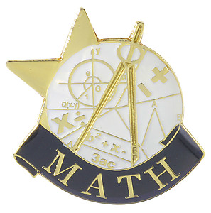 Lapel Pin for those who excel in Math