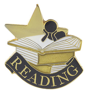 Academic Lapel Pin Reading