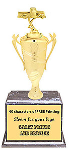 BM2800 Pickup Truck Cup Trophies with 8 Size Options,  and Three Topper Options