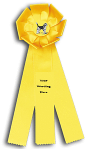 TR83FT a 6 X 16 inches Dog Show and Field Trial Rosette Ribbon 
