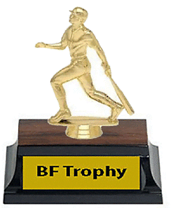 Small Well Hit Baseball Trophy