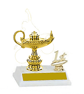 Scholastic Trophies with side trim