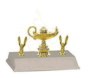 Scholastic Trophies with double side trim